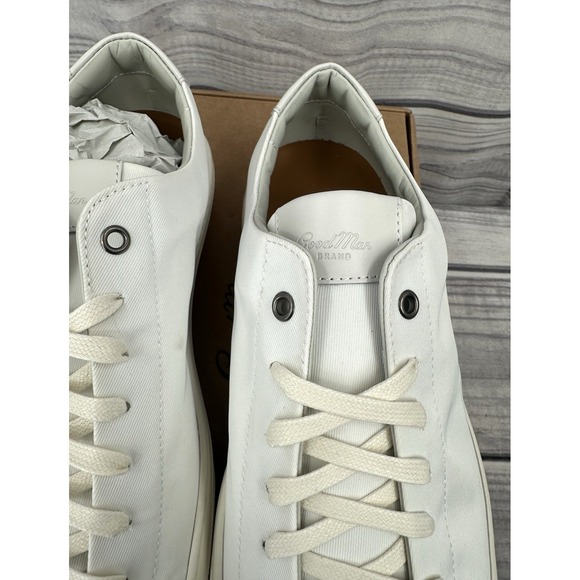 GOOD MAN BRAND LEGACY‎ LO TOP ITALIAN LEATHER SNEAKERS  NATURAL  MEN'S SIZE 15 - Picture 5 of 10